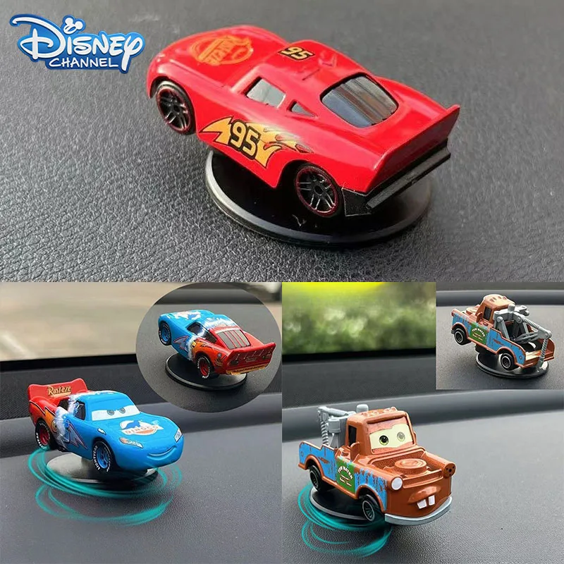 Disney Pixar Cars 3, молния Mcqueen, вращающееся украшение, автомобильная приборная панель, поворотная автомобильная центральная консоль, реквизит gif