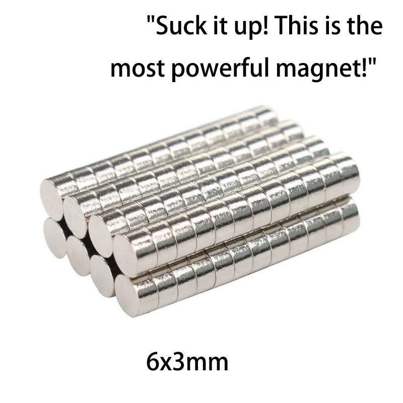 20PCS 6x3 네오디뮴 자석 강력한 자석 자석 냉장고 용 네오디뮴 초강력 자석 Magnit Magneat Neod