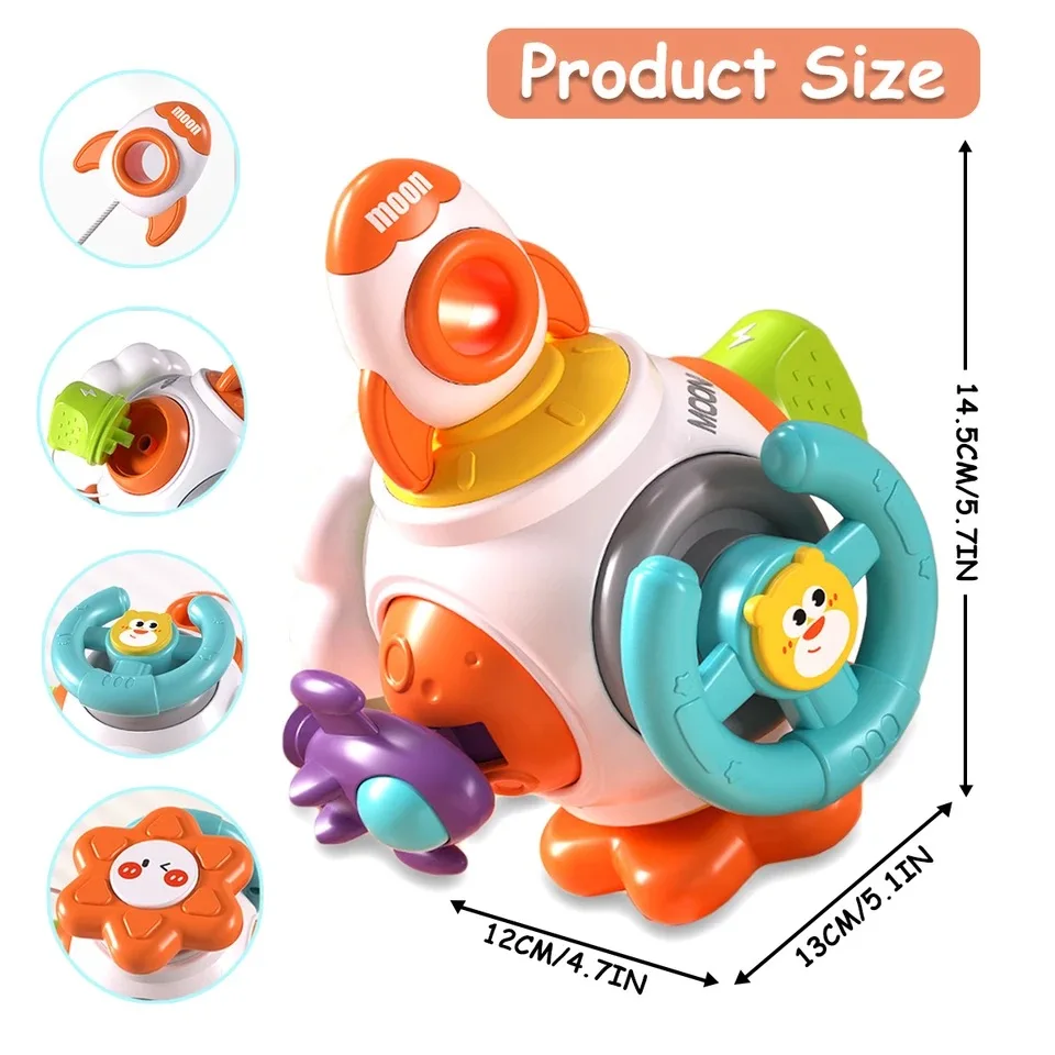 การศึกษาการเรียนรู้ของเล่น Montessori Busy Cube Hand-on ความสามารถการฝึกอบรมล็อคกล่อง Fine Motor Skill Development Cube ของเล่นสําหรับเด็ก