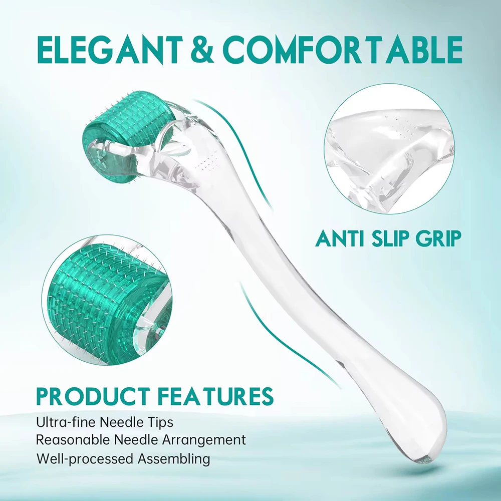Microneedling เกรดทางการแพทย์ฆ่าเชื้อ 192 Titanium micro Individual Needles derma roller พร้อมกล่องเก็บรักษาสิว