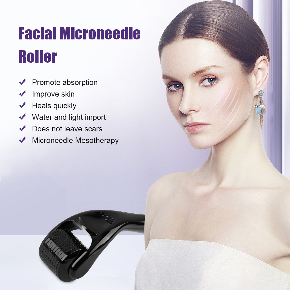 Derma Professional Microneedling Face Massage Roller for Face Beard Growth Hair Growth 0.2/0.25/0.3mm Mesotherapy System Beauty
