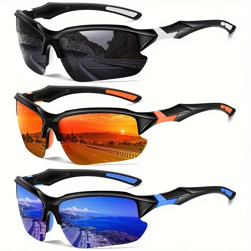 Gafas de sol polarizadas deportivas de moda para hombres y mujeres ciclismo correr pesca gafas de sol ligeras al aire libre