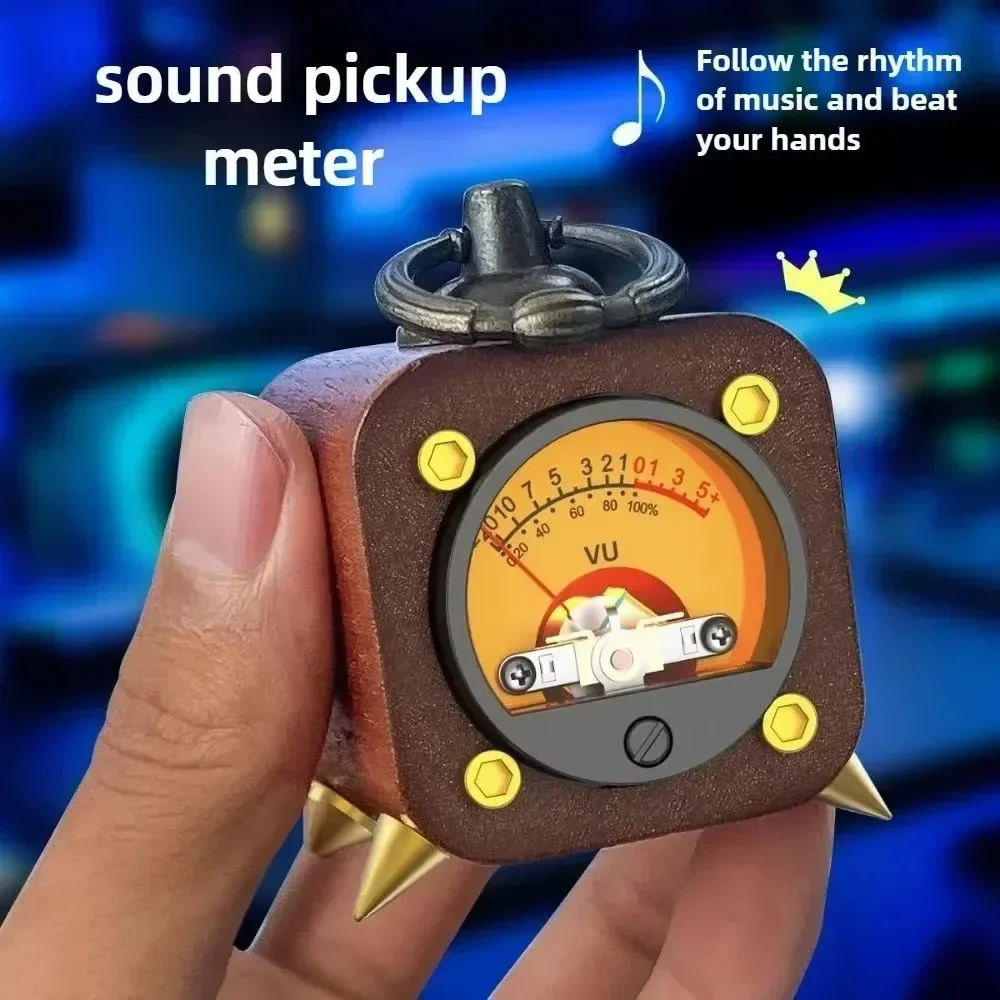 Pickup in noce nera Controllo del suono Misuratore di livello VU Decompressore pendente Misuratore audio con pickup in noce nera