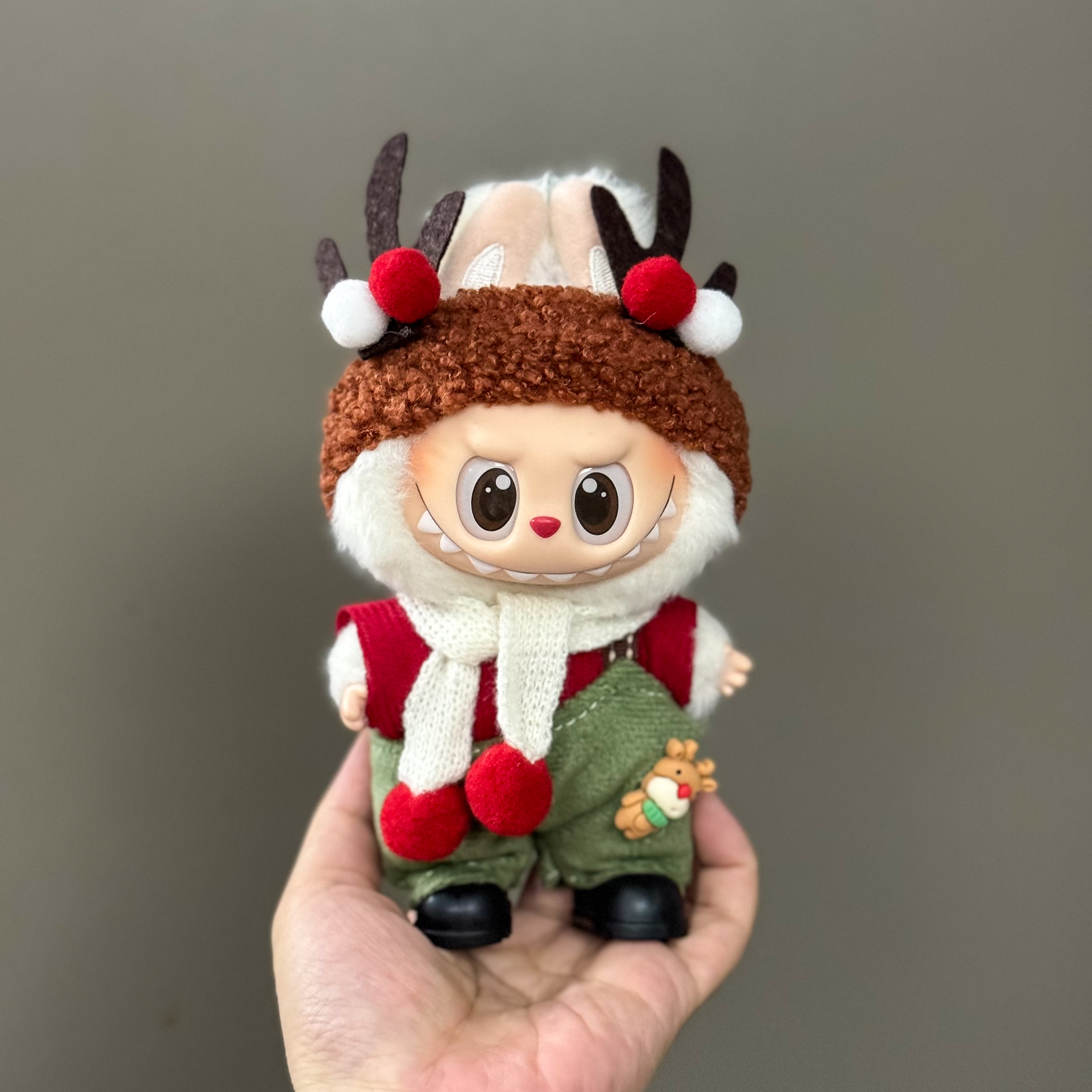 Nowy zestaw zawieszek do ubranek dla lalek, zestaw na Halloween LABUBU, akcesoria DIY dla lalek, zabawne i urocze ubranka dla niemowląt, prezenty świąteczne