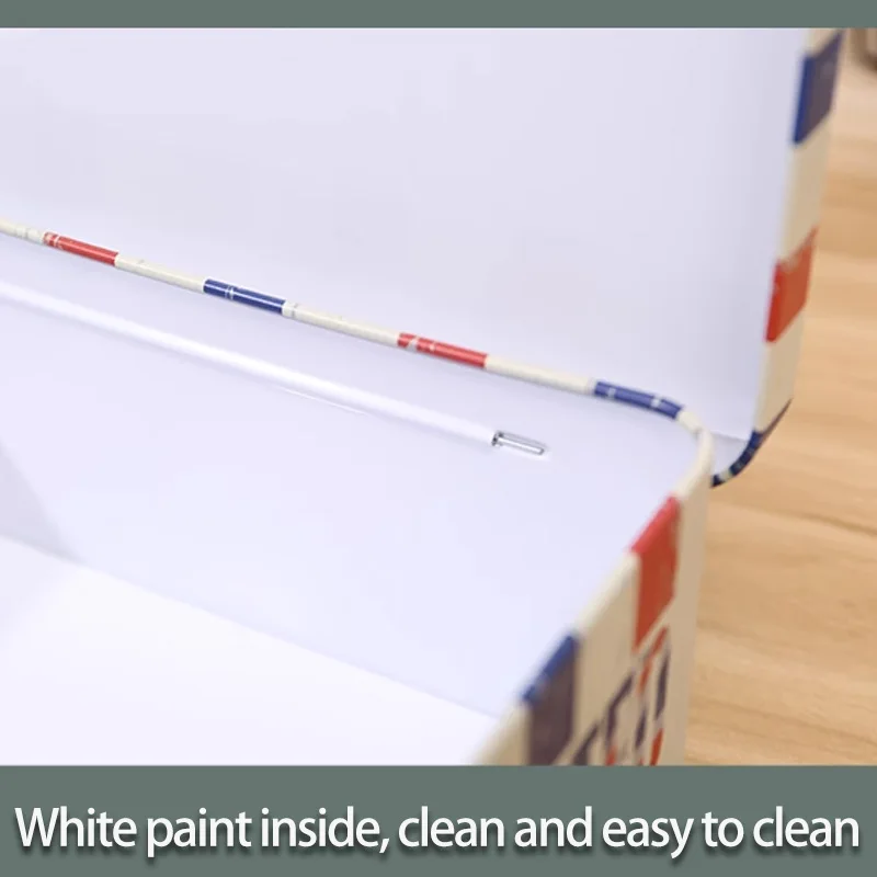 Lockable storage box storage password box student desktop cosmetics jewelry children's privacy money storage iron box