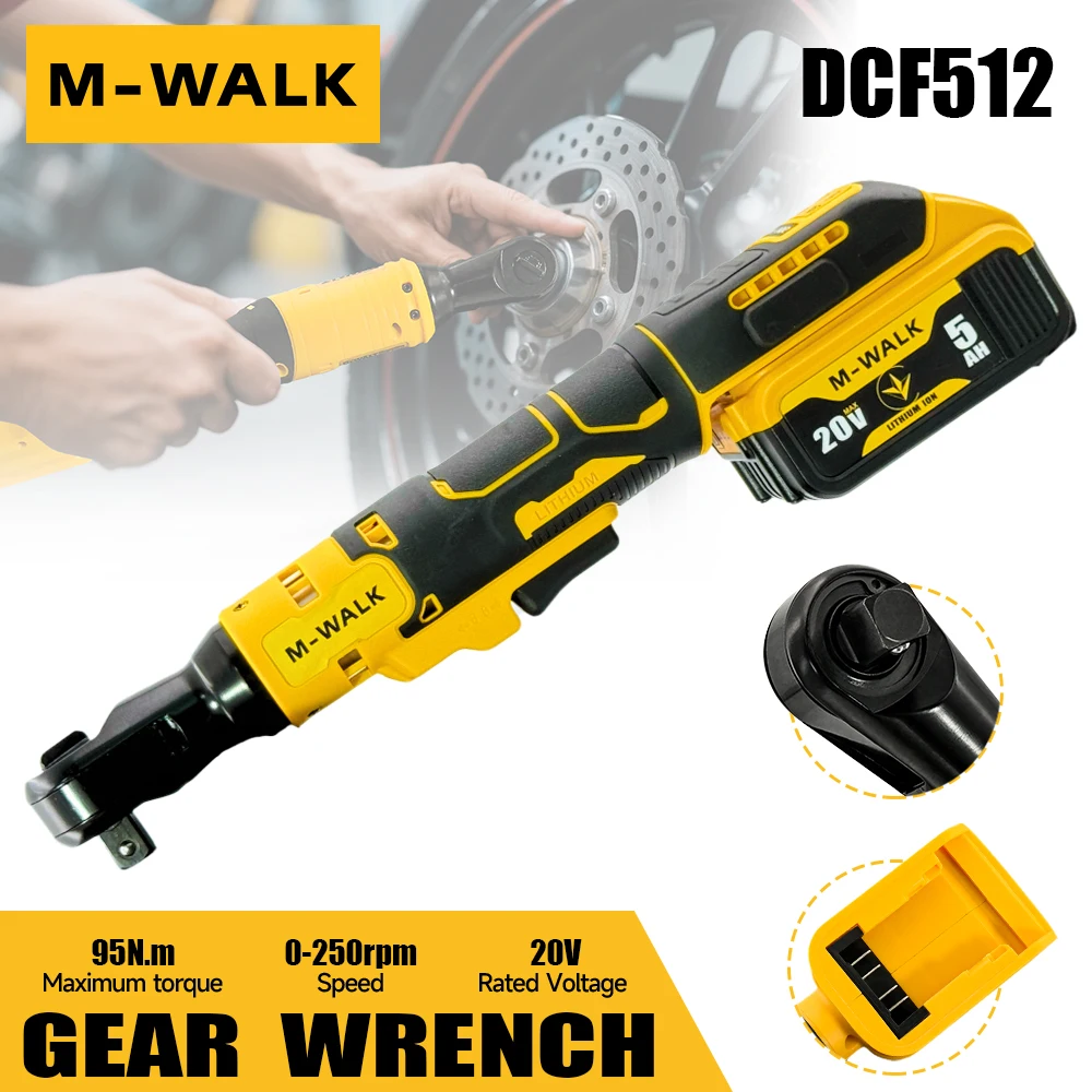 1/2In 브러시리스 전기 래칫 렌치 3/8In 무선 가변 속도 렌치 DEWALT 20V 배터리 핀용 임팩트 드라이버 전동 공구