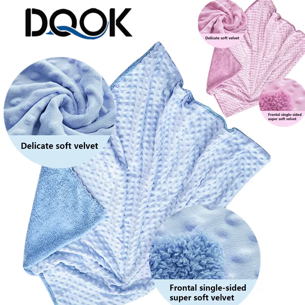 Primavera Coperta Del Bambino Caldo Doppio Strato Swaddle Wrap Neonato Termico Morbido Pile Asciugamano Da Bagno Passeggino Coperta Sacco A Pelo 76*102
