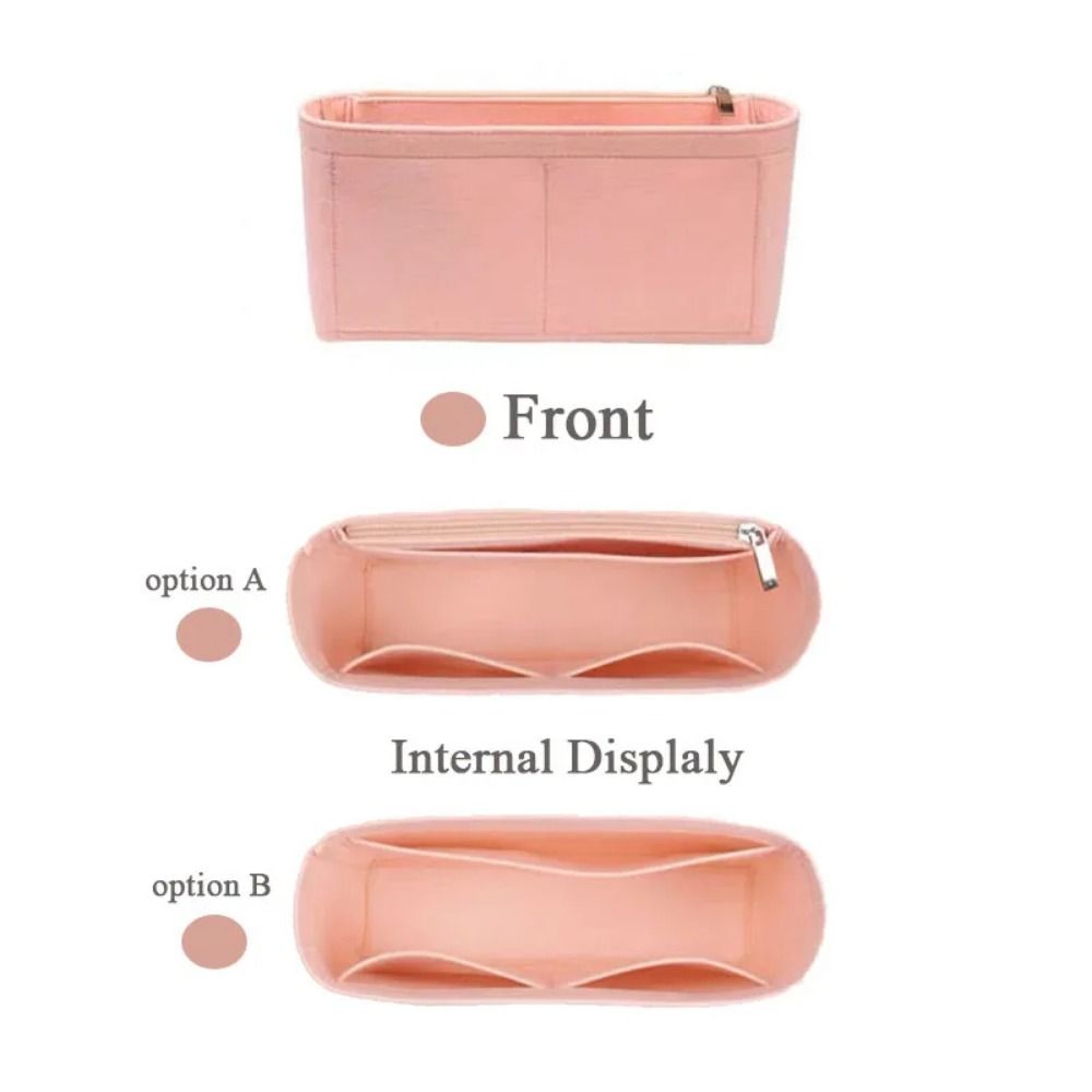 Portable Multi-Pocket Bag Organizer for Longchamp Mini Bag Storage Bag The Liner Bag Felt Purse Insert Handbag Liner Bag