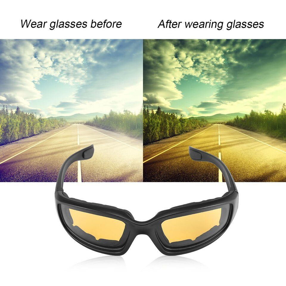 Gafas de protección UV para exteriores, gafas acolchadas Anti-UV, gafas de sol deportivas Unisex, gafas de motociclismo para aventureros