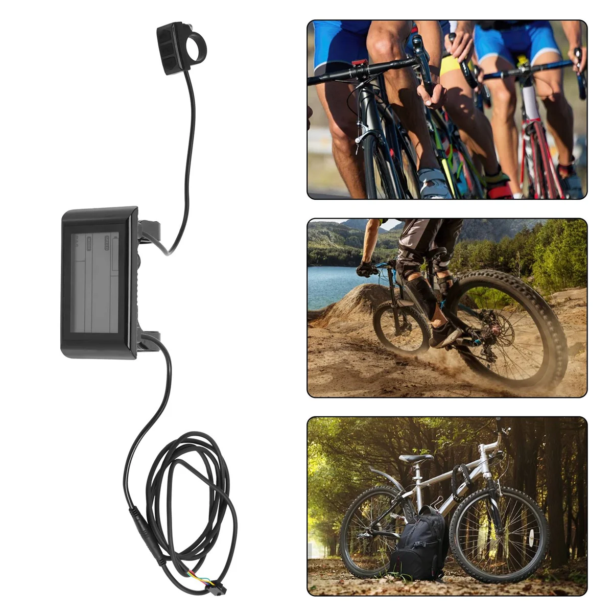 BABQ SW900 Display LCD Ebike 36V Display pannello misuratore LCD E-Bike per computer bici elettrica Accessori Ebike