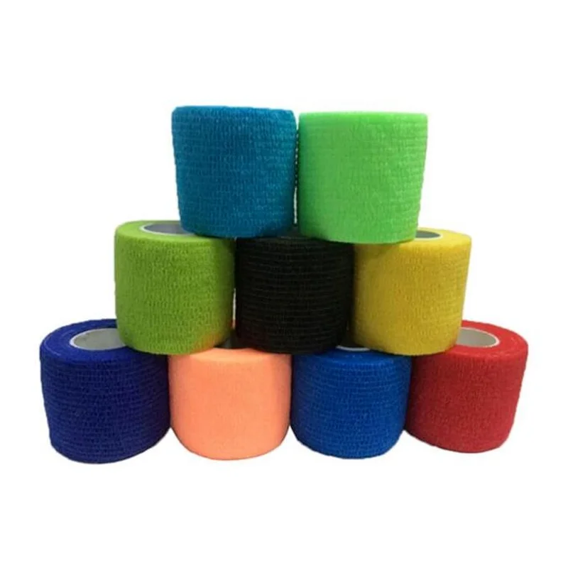 Vendaje elástico autoadhesivo de 5cm x 4,5 m, cinta de protección de seguridad, Kits de primeros auxilios impermeables, vendaje para viajes y deportes al aire libre