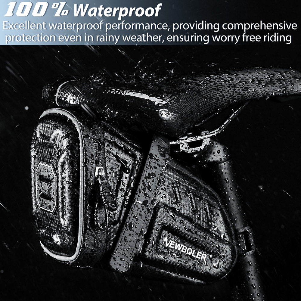 2025 NEUE Wasserdichte Fahrrad Sattel Tasche MTB Rennrad Satteltaschen Reflektierende Gestreiften Fahrrad Werkzeug Halter Tasche MTB Zubehör