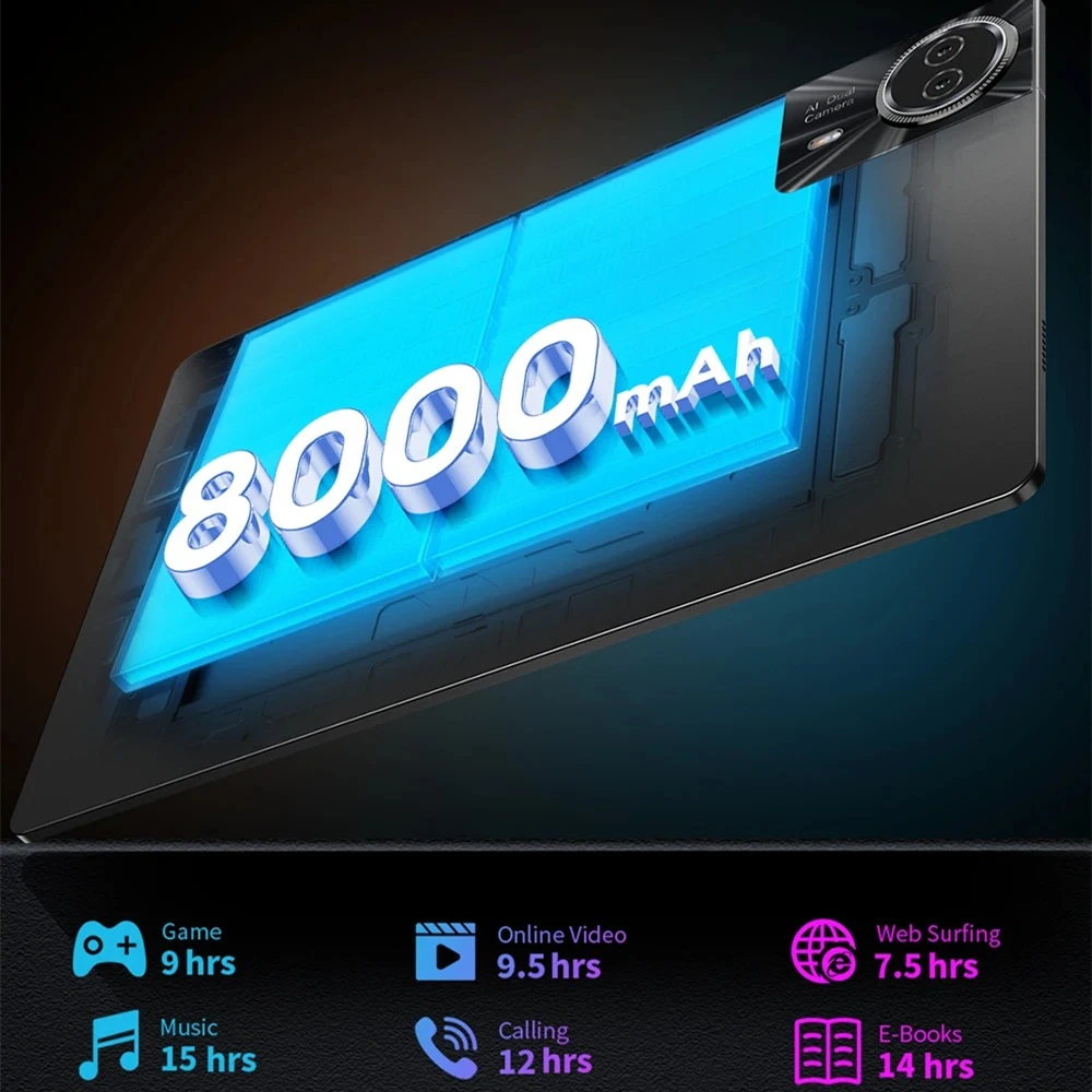 【 New 】 teclast t50 plus android 14 tablet 11 "2k 90hz hoch auffrischen 6gb 256gb unisoc t620 8000mah akku 8mp 13mp kamera 4g tab