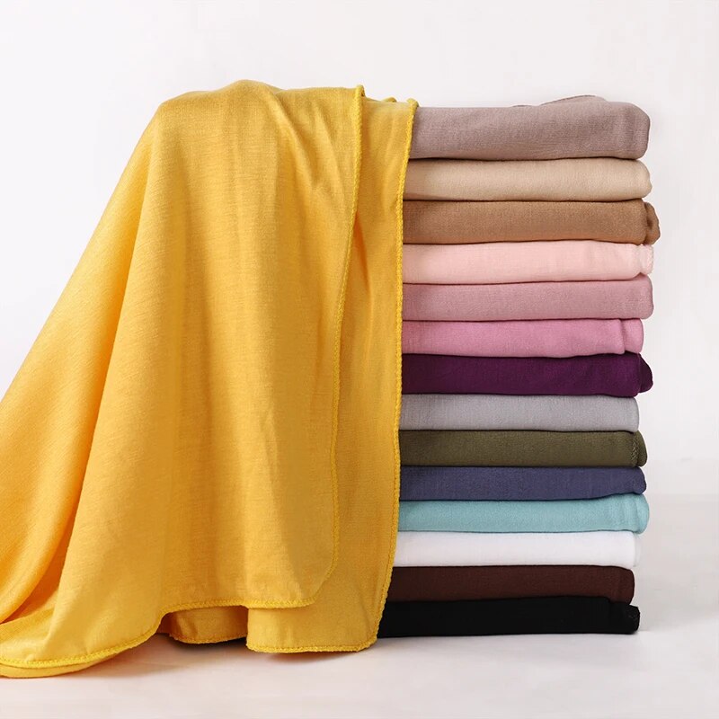 Camisa de algodão modal hijab cachecol longo xale muçulmano liso macio turbante gravata cabeça envoltórios para mulheres áfrica bandana 170x60cm