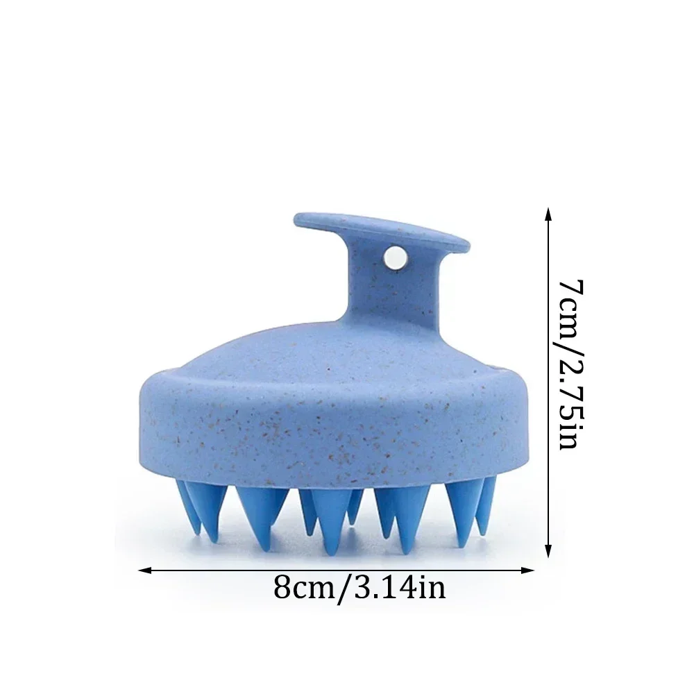 1 cepillo de champú de silicona, cepillo para masaje corporal, cepillo para baño y ducha, herramienta de peluquería, peine para masaje del cuero cabelludo, peine para lavado de cabello