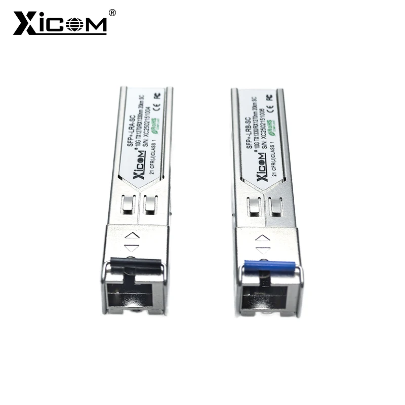 Modulo Xicom 10G SFP+ Modulo in fibra ottica BIDI SC Simplex 20 km monomodale 1270/1330nm compatibile con switch Cisco/Mikrotik SFP