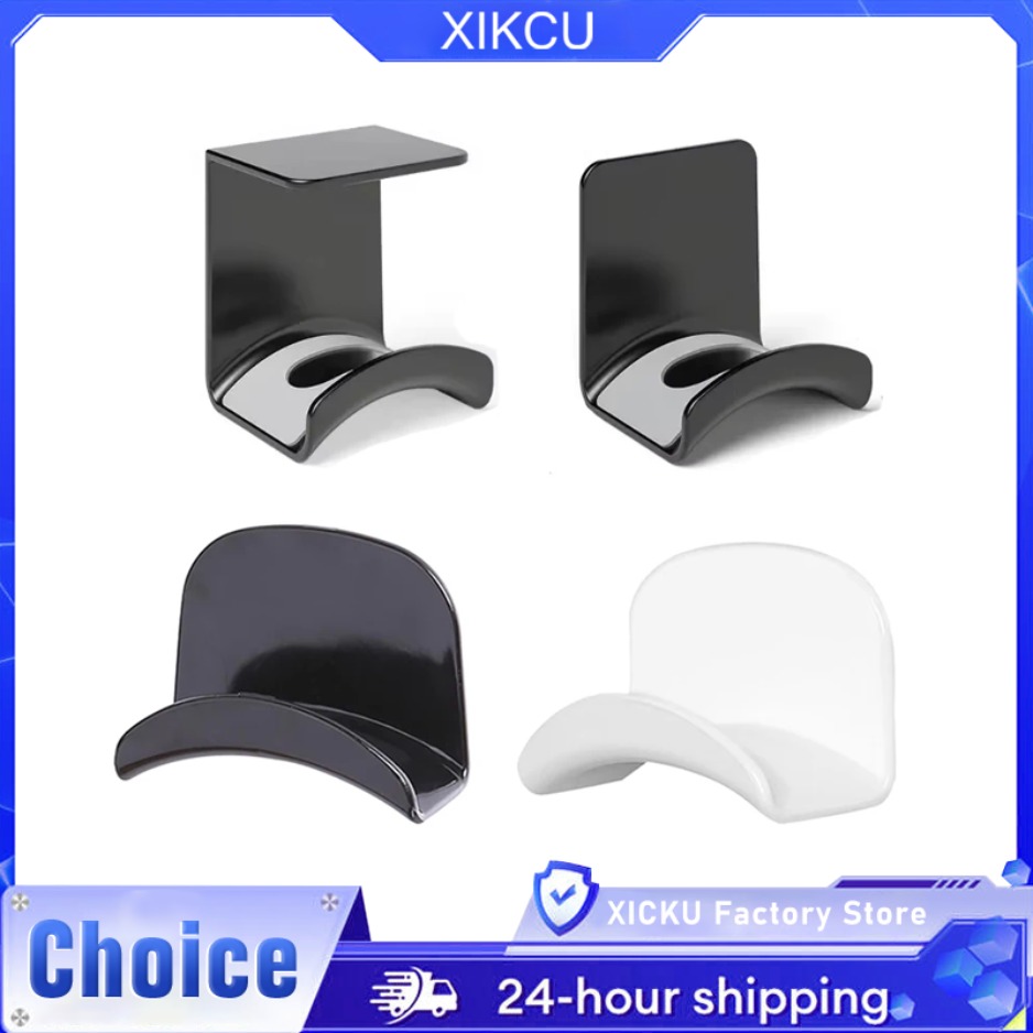 XIKCU Desk Universal Headphone Stand Adhensive Plastic Wall Mount Hanger Headset Holder Support For Gaming Earphone Bracket