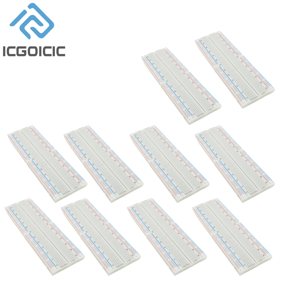 1-10PCS Breadboard 830 Punkt PCB Brot Bord MB-102 Prototyp PCB Solderless Breadboard Protoboard Schaltung PCB DIY Kit