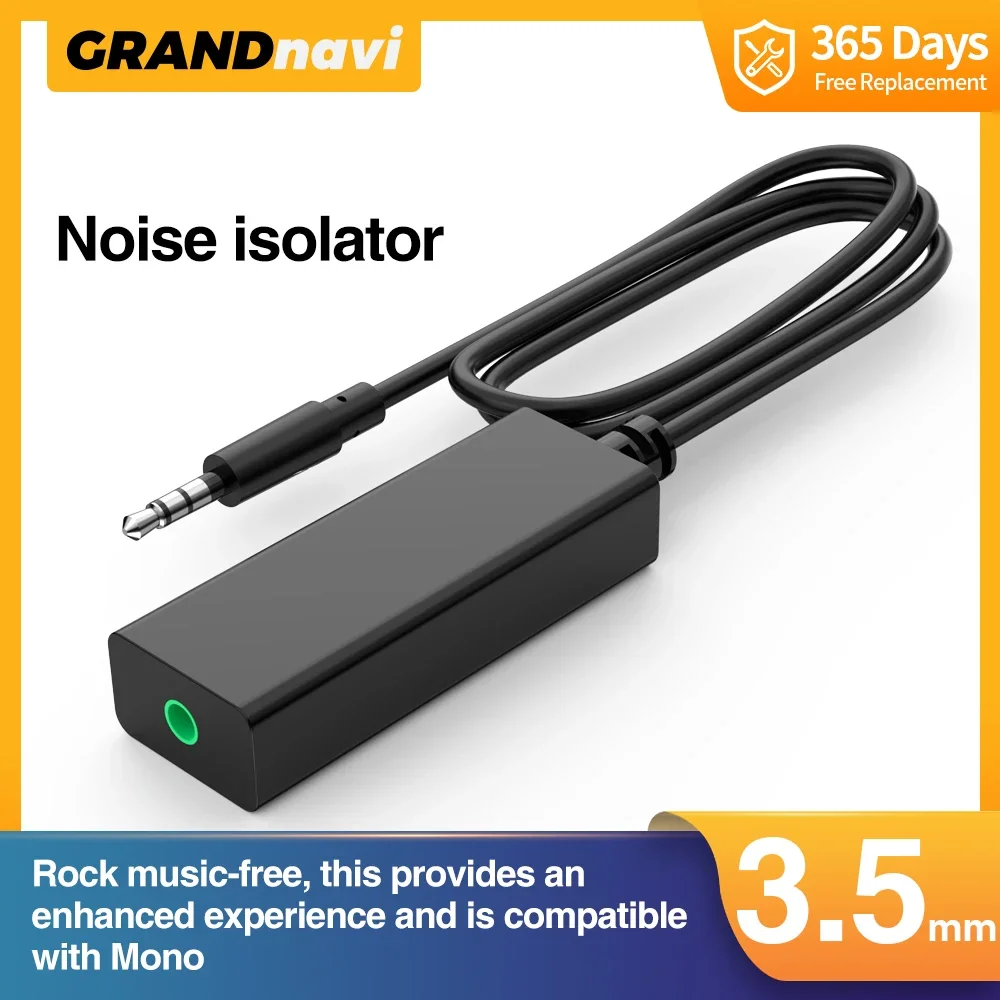 Línea de altavoz de 3,5mm, filtro de ruido de Audio auxiliar, aislador de ruido de bucle de tierra, elimina el sistema de Audio estéreo del coche, estéreo para el hogar