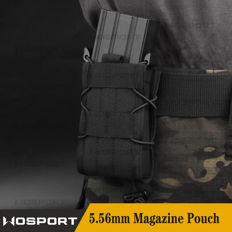 Bolsa táctica Molle para revistas de 5,56mm para Ar15 M4 Mag, funda para caza, accesorios