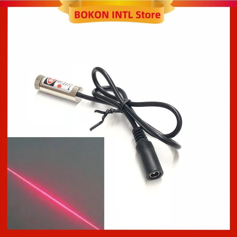 12mm 5mw 650nm DCコネクタレーザーモジュール 3V 5V 9V 12V ポジショニングレーザー スポットライト 調整可能フォーカス レッドドット クロスライン