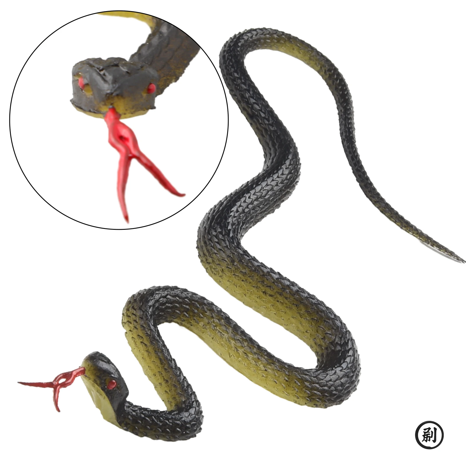 45 ซม.ปลอมสมจริงของเล่นยางงูจําลอง Anaconda น่ากลัวฮาโลวีน Scare นก Props Prank Trick ของเล่นอุปกรณ์เสริม
