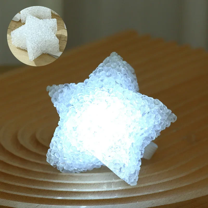 Veilleuse LED en forme d'étoile en acrylique, bande lumineuse anti-ald, lampe mignonne pour la performance de danse, accessoire photo sur scène