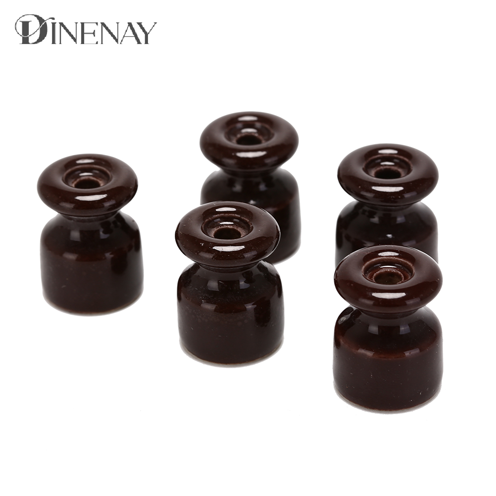 5Pcs/lot Porcelain Insulator for Wall Wiring Ceramic Insulators