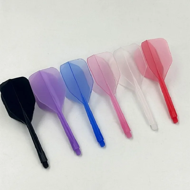 3PCS 2BA Zahn Dart Flügel Set Transparent Dart Schwanz Einteiliges Langlebig Fall Widerstand Klinge Darts Kunststoff