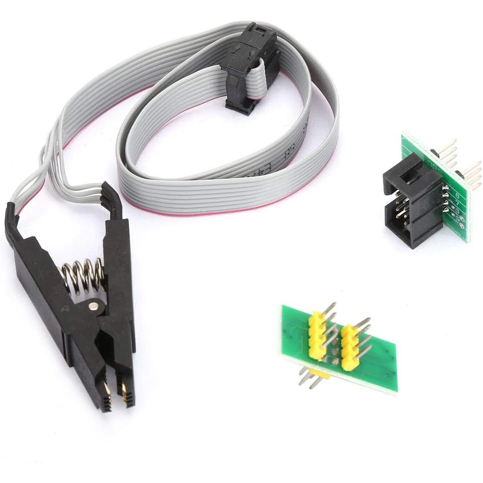 ICテストクリップとソケットアダプター、アダプターボードモジュール、ケーブルプログラミング付きフラッシュチップ、soic8、sop8