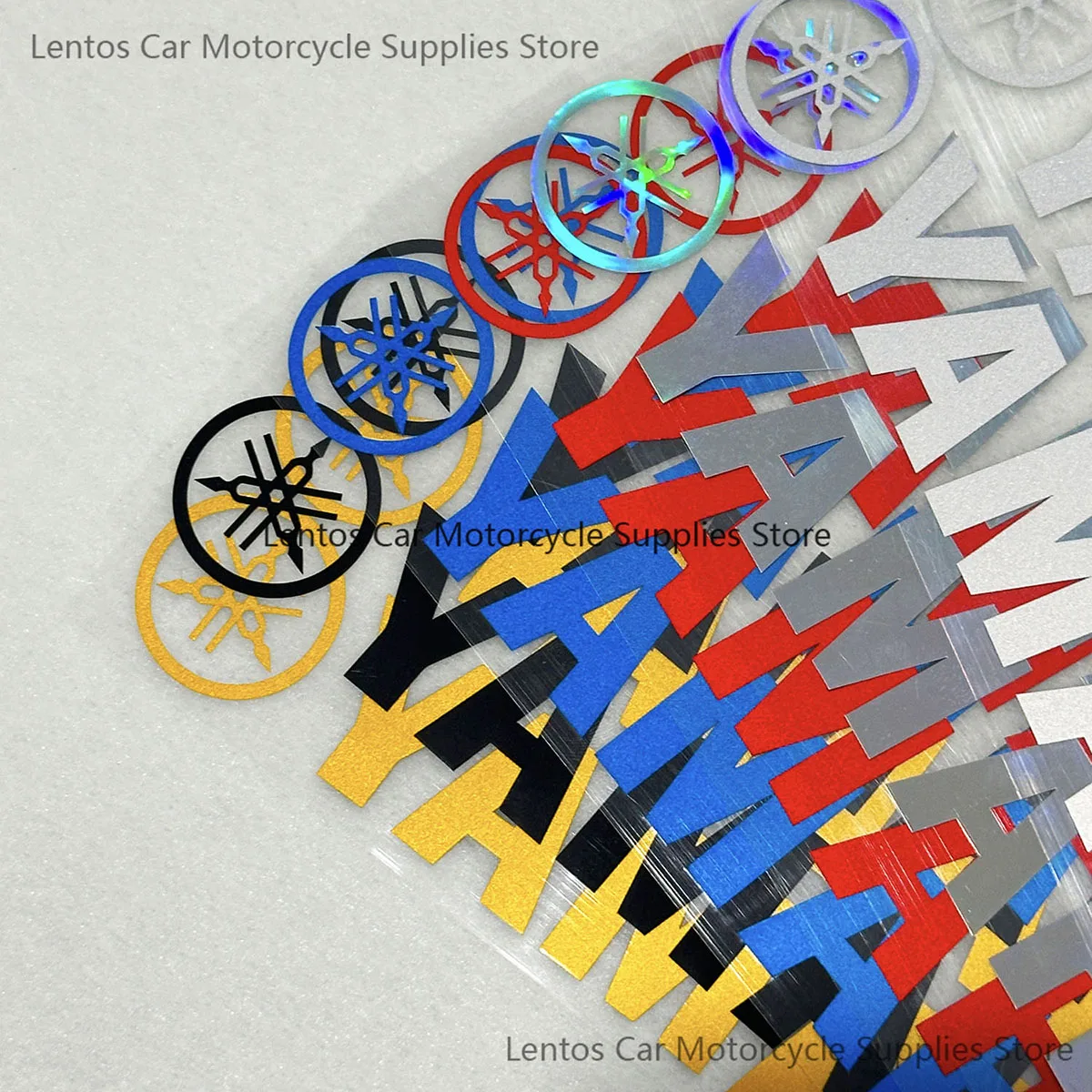 Nuevas pegatinas reflectantes láser Yamaha, caja trasera para casco de motocicleta, pegatinas modificadas, calcomanías decorativas impermeables