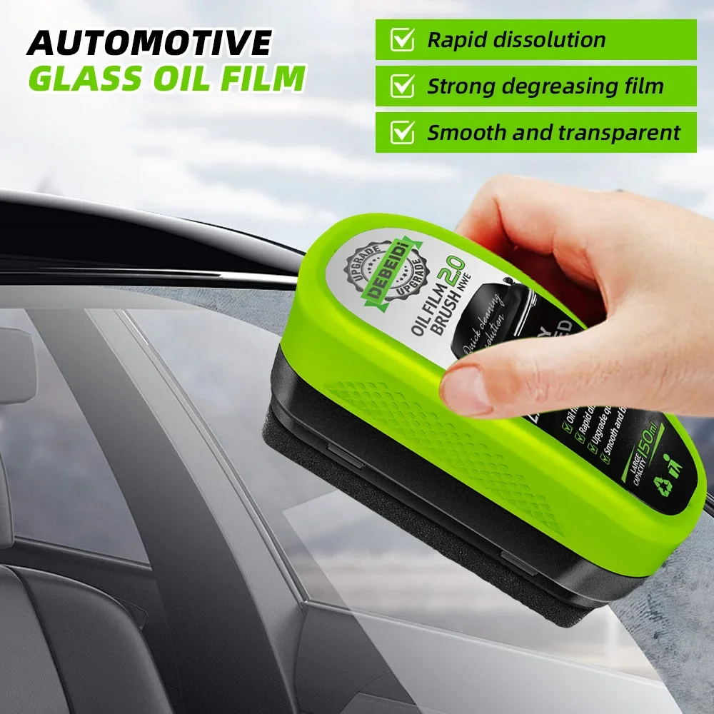 150ml Auto moto Pellicola di Olio di Vetro di Rimozione Bordo di Pulizia del Vetro Rivestimento di Vetro Idrofobico per Parabrezza Finestra Trasparente Strumento Auto