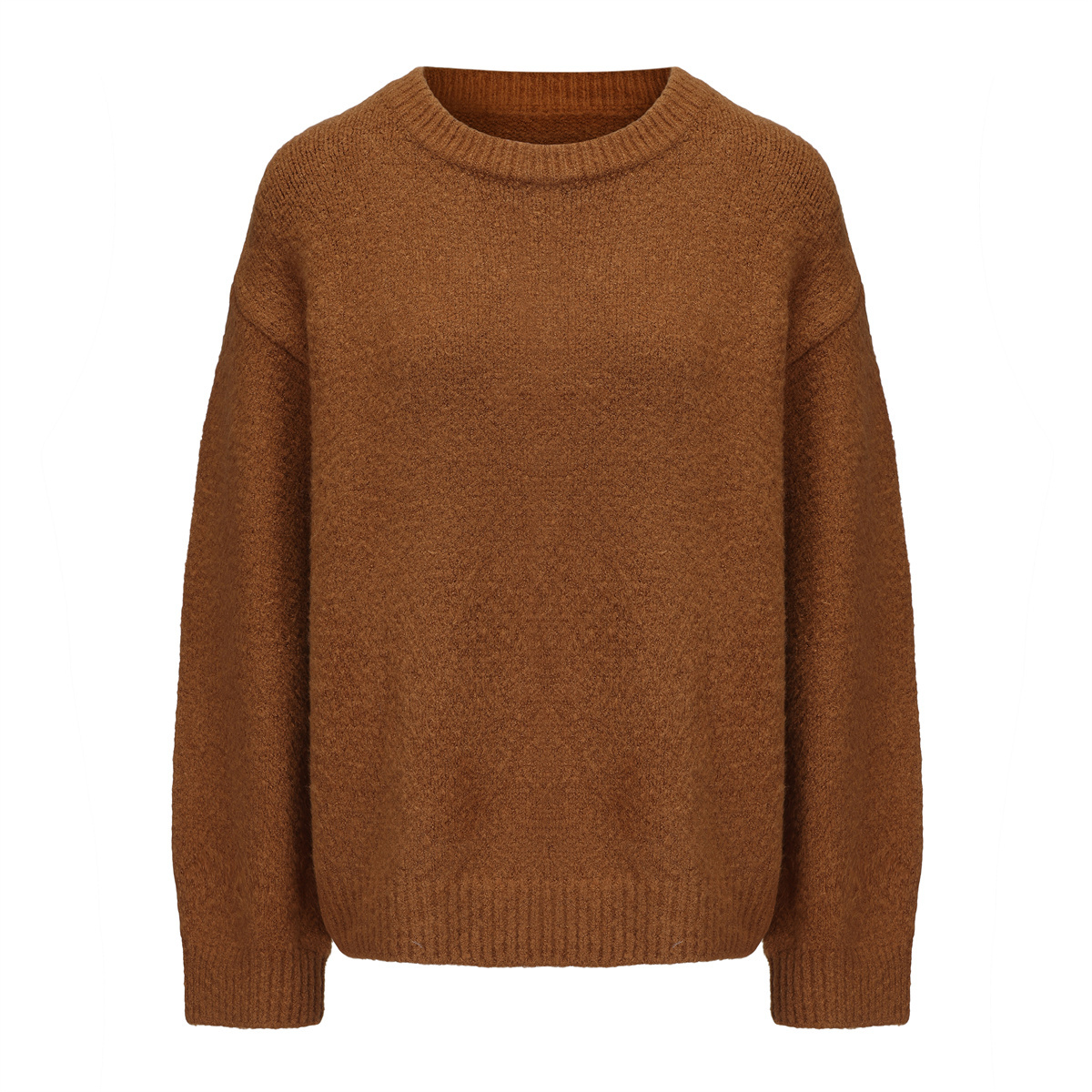 Vintage Y2K Übergroßen Grün Pullover Crewneck Chunky Fuzzy Warme Niedlich Pullover Herbst Winter Jumper