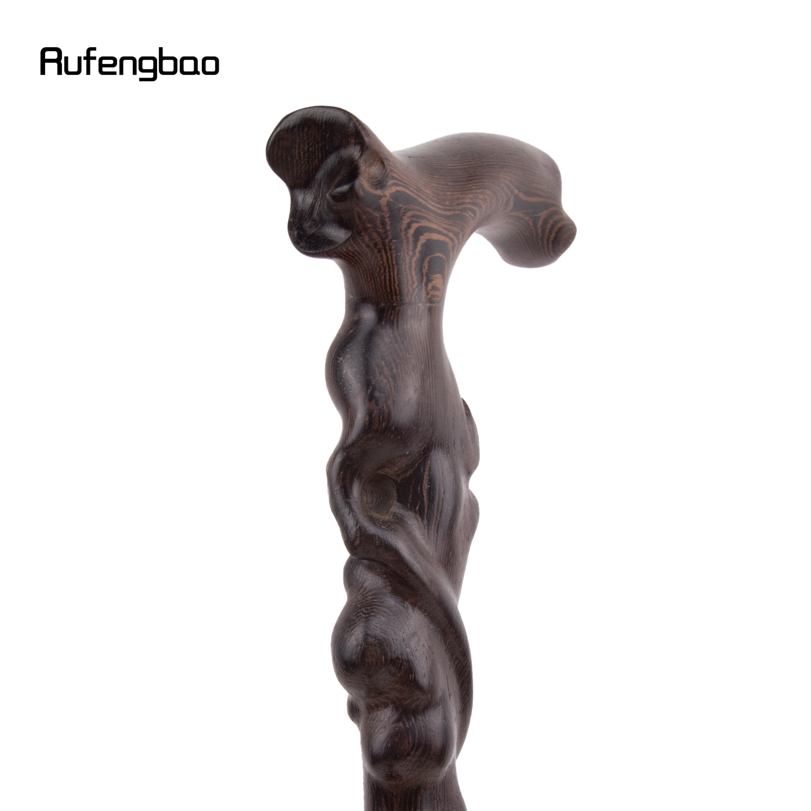 Bastão de madeira, Raiz de árvore marrom, Ccosplay decorativo, Festa de Halloween, Muleta de boca, Varinha Crosier, 93cm