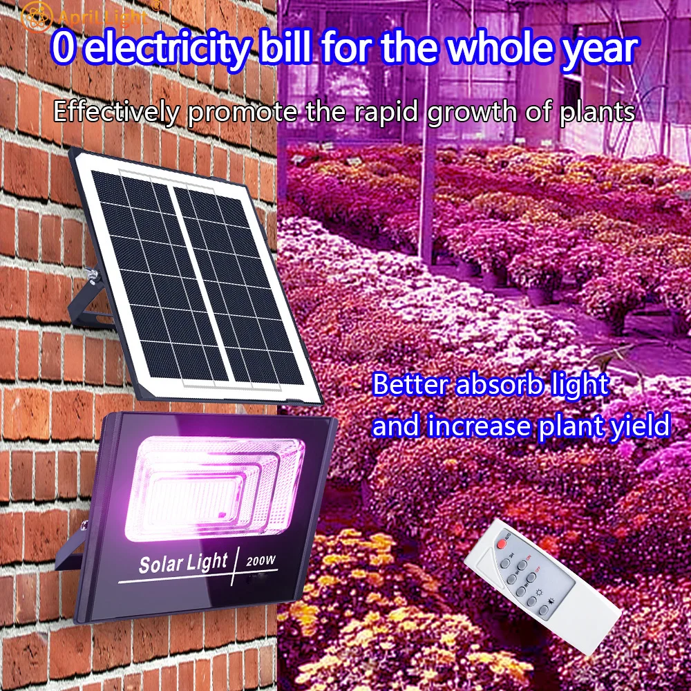 植物ライト 200 ワット Led ソーラー成長ライト IP67 フィトランプフルスペクトル電球水耕ランプ温室花種子成長テント