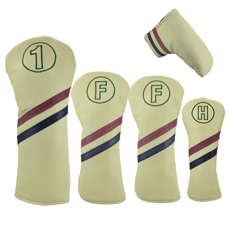 ゴルフクラブ # 1 # 3 # 5 ウッド ヘッド カバー ドライバー フェアウェイウッド カバー PU レザー パター ヘッドカバー