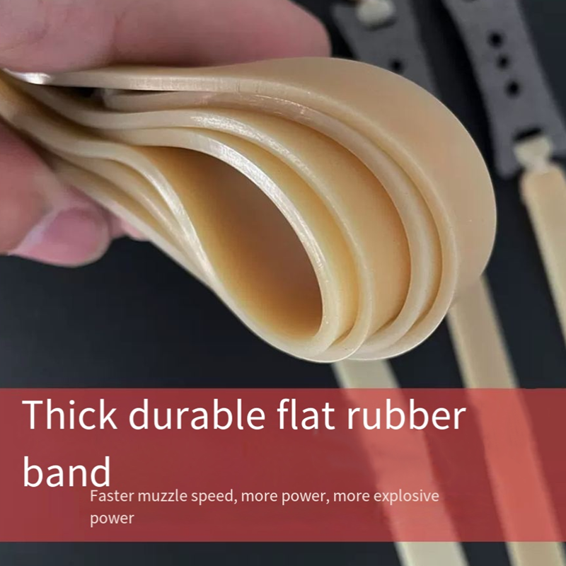 1.5/2.0mm High Quickly 2-5PCS Slingshot Hunting Powerful Flat Rubber Band High Elasticity Outdoor Catapult Shooting Accessories