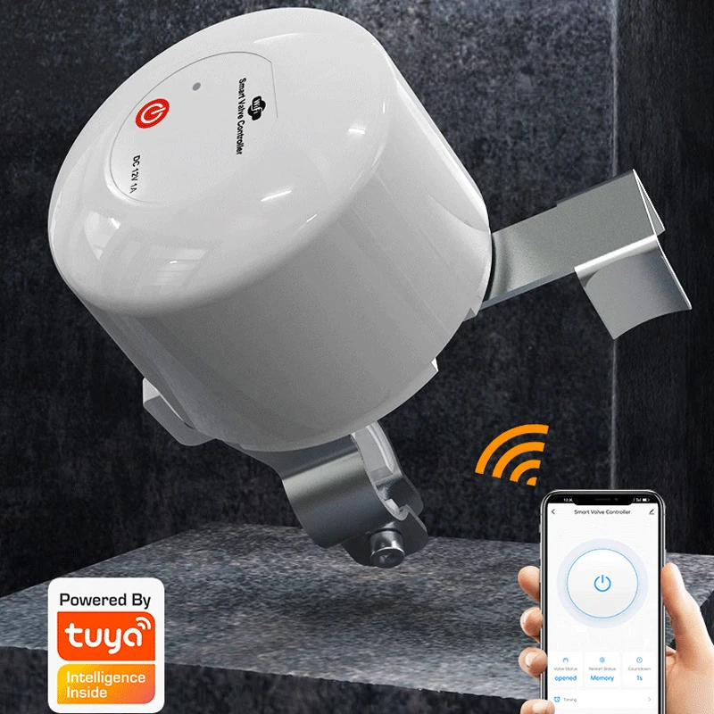 Válvula inteligente de Gas y agua con WiFi, temporizador de Control automático de encendido y apagado, compatible con Alexa y asistente de Google, Tuya, DN15, DN20