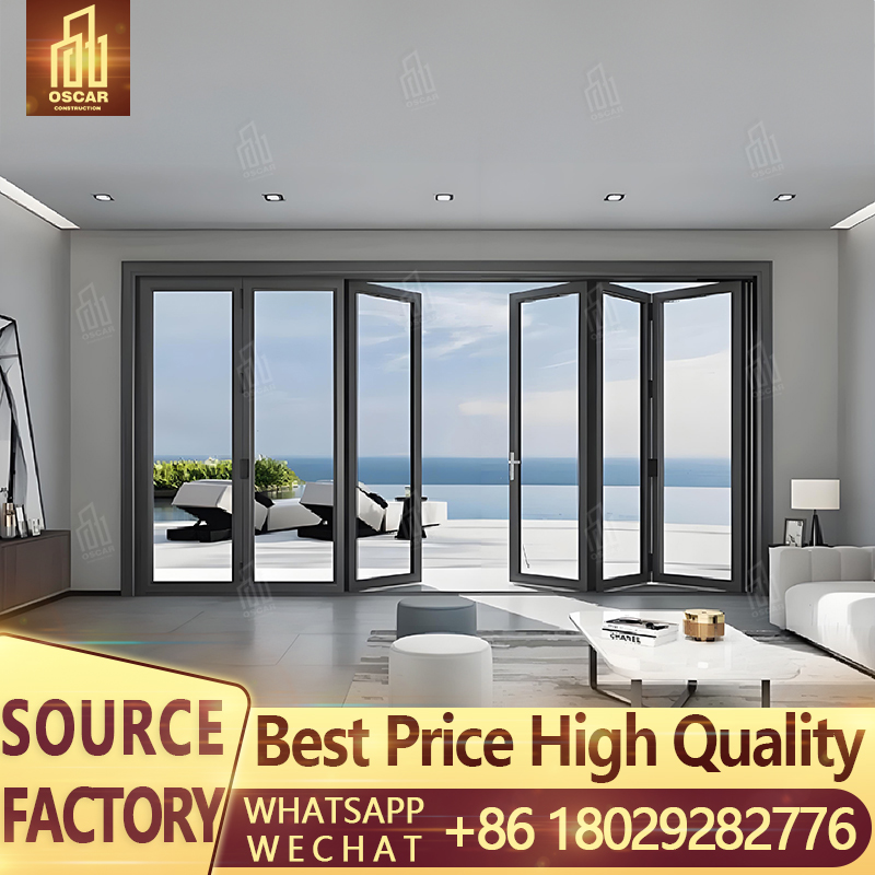 Puerta de garaje con panel seccional negro, moderna, de vidrio esmerilado exterior, barata, comercial, para hogares