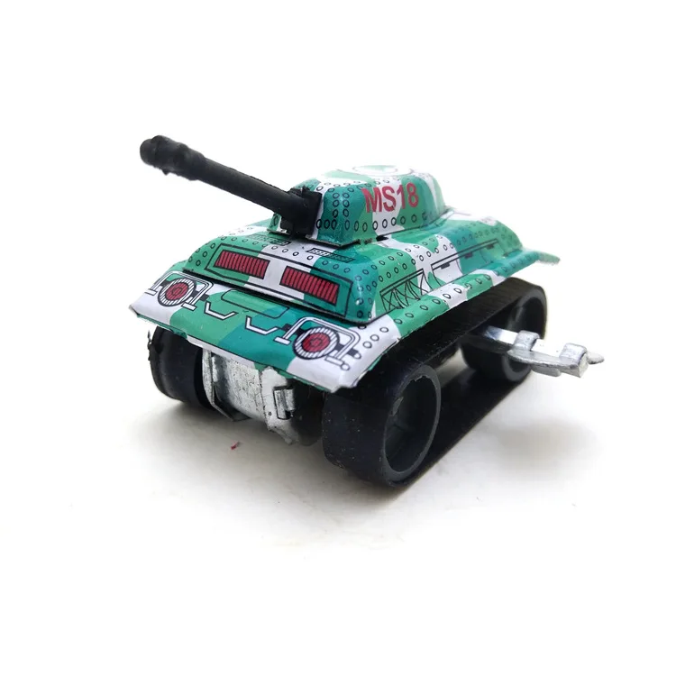 8090 ノスタルジックなブリキ国内バージョン巻き戦車レトログッズブリキ工芸品