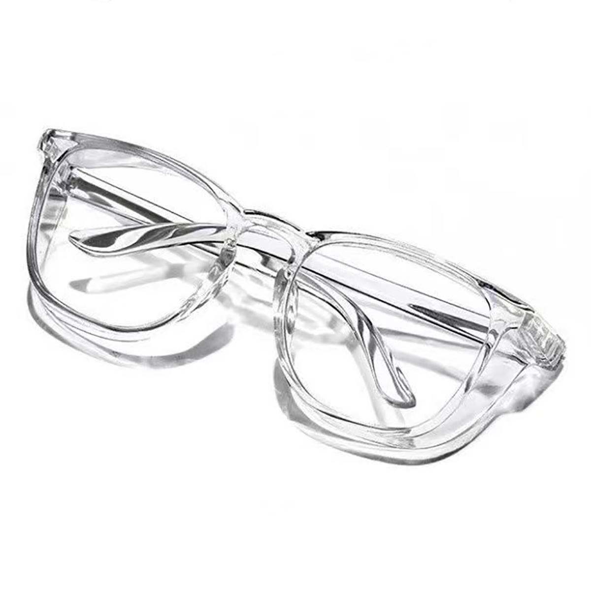 1pc Anti Pollen Safety Glasses Square Anti Fog Blue Light Blocking Glasses with Side Shields for School Daily Life