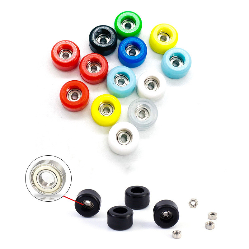 Griffbretträder mit Lager für Finger-Skateboard und Mini-Skateboard-Spielzeug