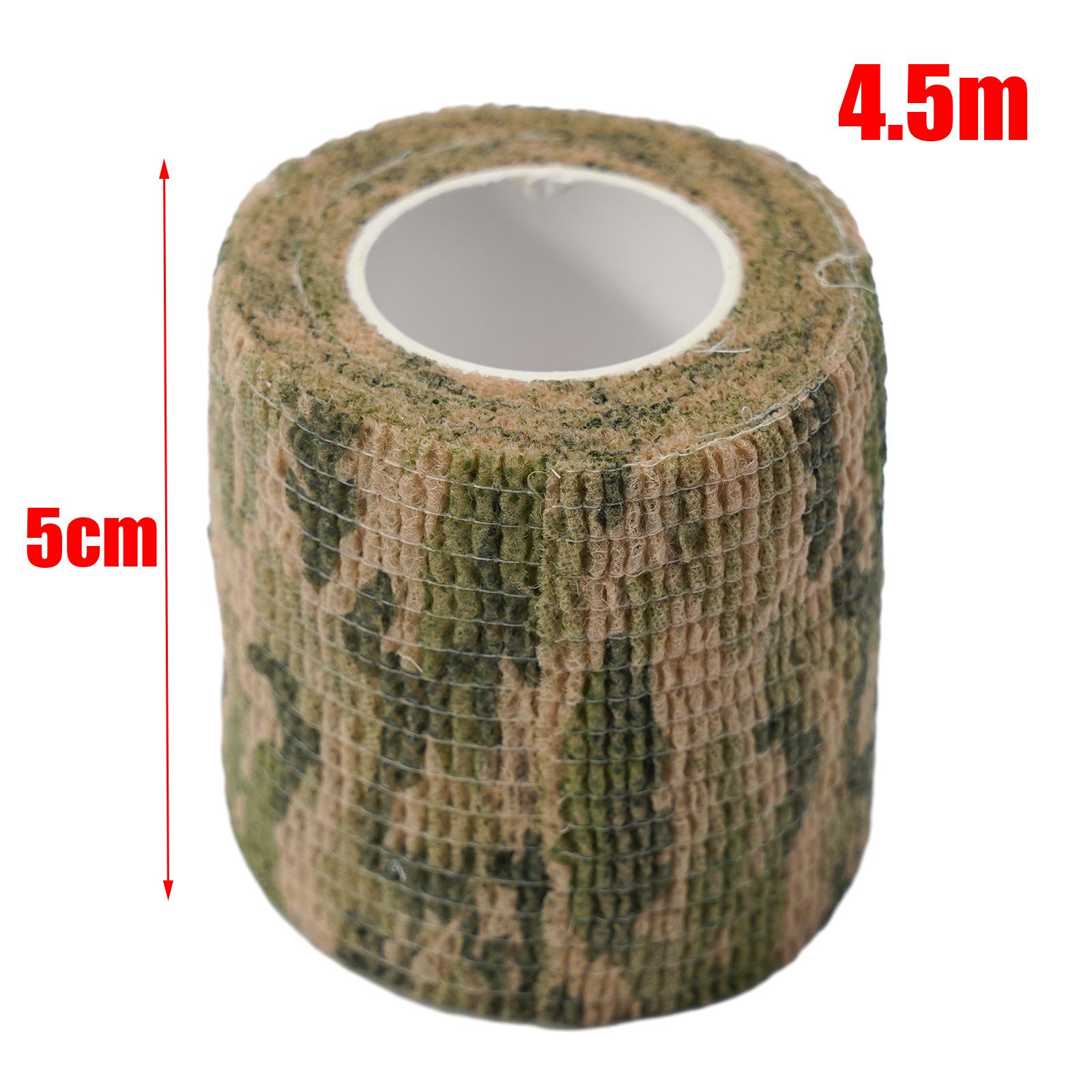 1pc Camouflage Nastro Invisibile Camo Forma Riutilizzabile Auto Cling Camo Fucile Da Caccia Nastro In Tessuto Avvolgere Accessori Da Campeggio Esterna