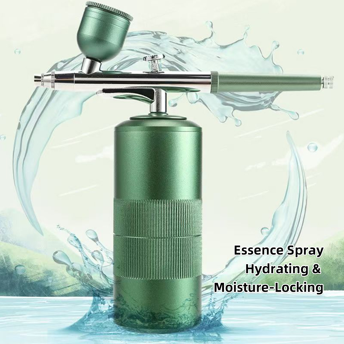 Pistola pulverizadora de una sola acción con carga inalámbrica, herramienta dedicada con compresor incorporado, tatuajes para decoración de uñas, pintura de pasteles, belleza Facial