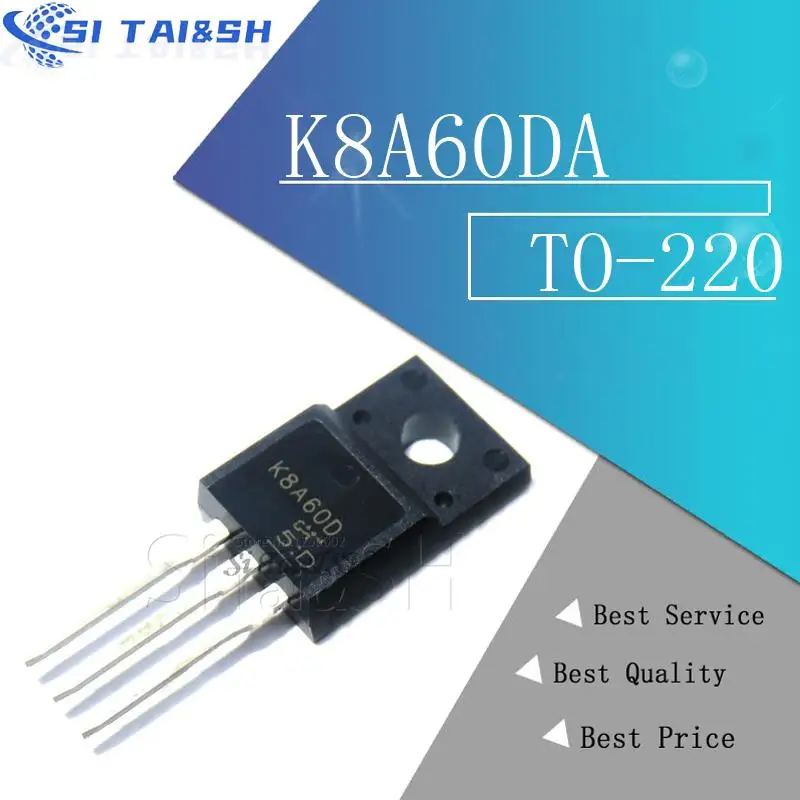 10 Uds K8A60DA TK8A60DA F K8A60DA TK8A60 600V 7.5A nuevo sistema de datos original