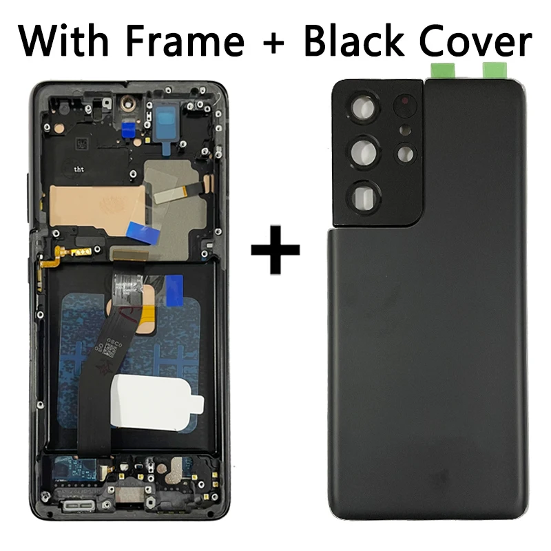 6.8" Super AMOLED For Samsung  S21 Ultra 5G G998 G998U Display Touch Screen Digitizer For Samsung S21Ultra G998B LCD