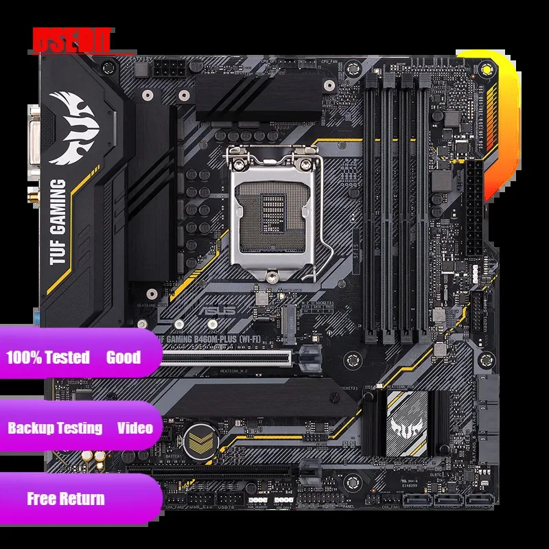 Aotesier TUF GAMING B460M-PLUS (WI-FI) Intel B460 (LGA 1200) placa base micro ATX DDR4 128G PCI-E 4,0 M.2 HDMI USB 3,2 ATX