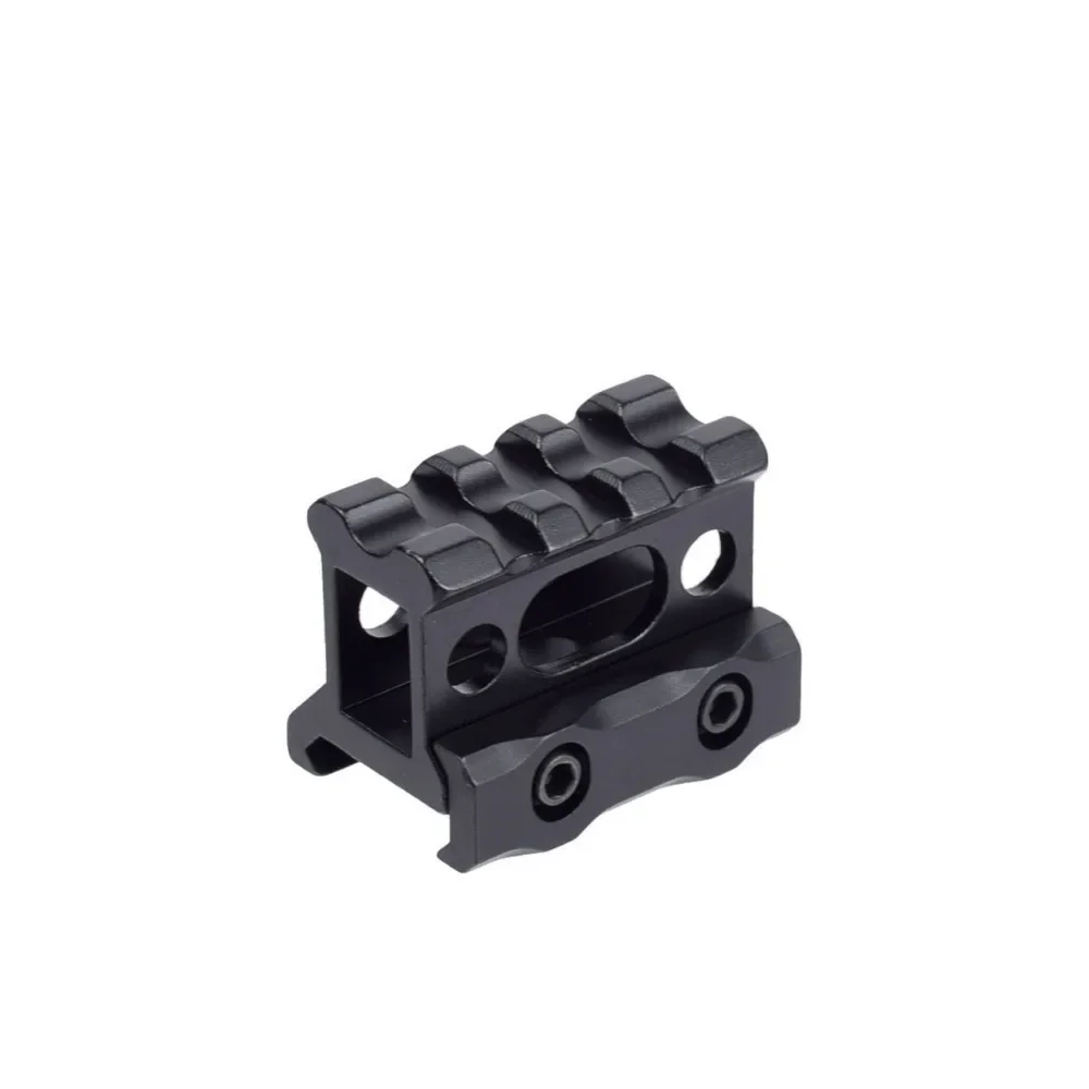 Guía de Metal táctica con 3 ranuras holográfica, punto rojo T1, aumento de altura, Base de soporte de vista de 20mm para óptica de linterna de caza