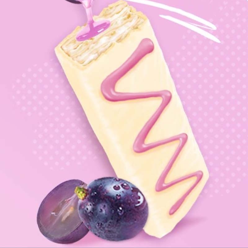 Nestle Crispy Shark Chocolate Wafer Biscuits Grape Flavor 2.65oz(75g)*2 boxes home cookies