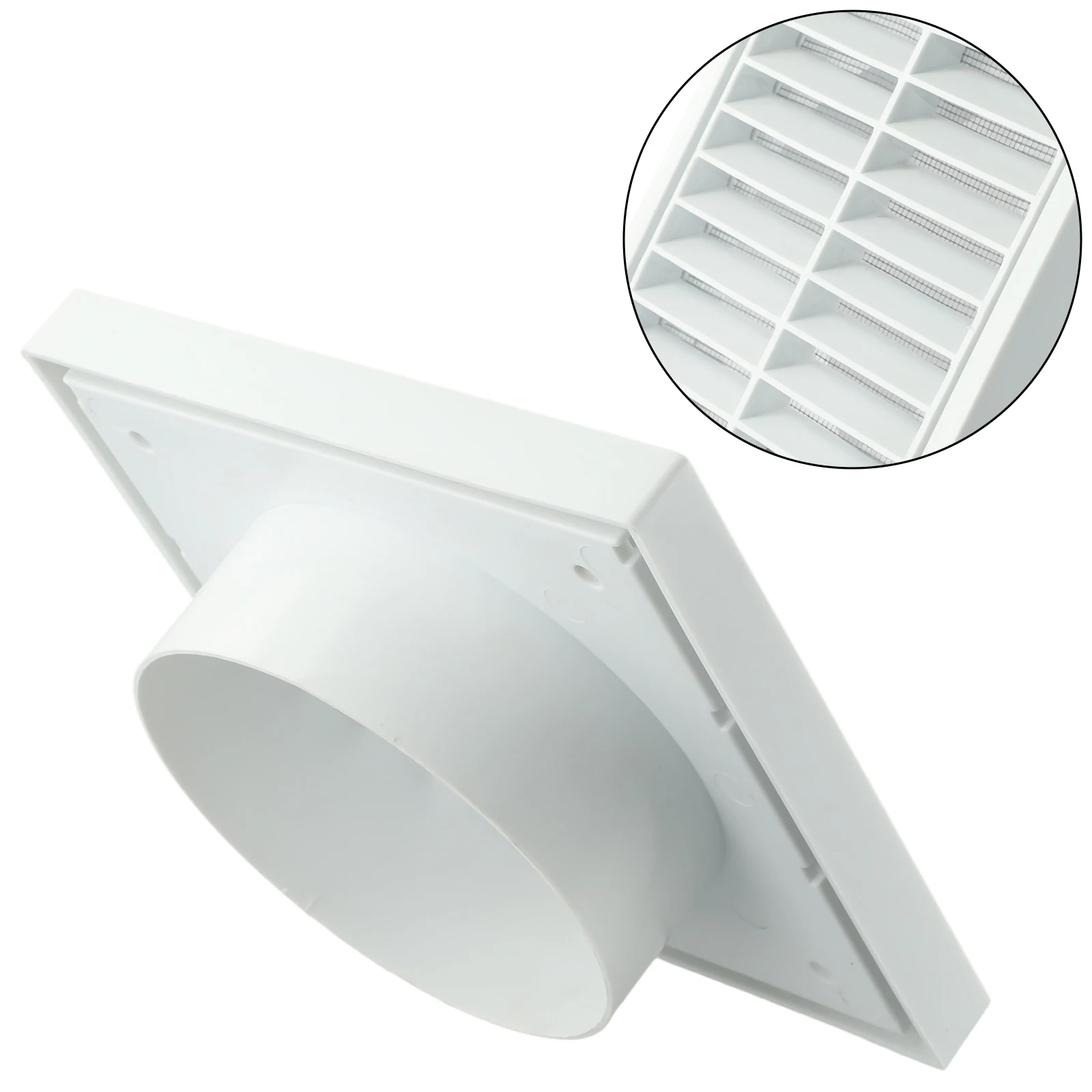 Grade de ventilação eficiente, material pp durável, saída de exaustão de ar fresca para aberturas de teto de parede, proteção de vermin e roedores